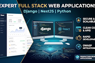 build secure web applications in django and nextjs