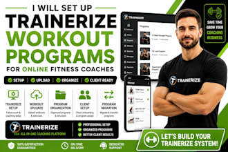 setup trainerize workout programs for online fitness coaches