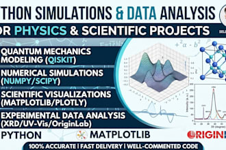 do physics simulations and data visualization in python