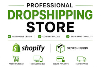 design and develop a professional dropshipping store