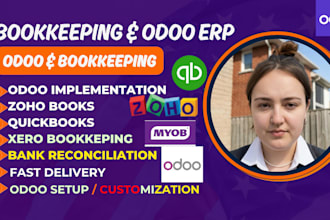 do bookkeeping in odoo zoho books wave quickbooks and implement odoo erp