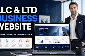create business website fintech website integration llc compliance website setup