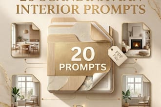 create custom scandinavian interior midjourney prompts