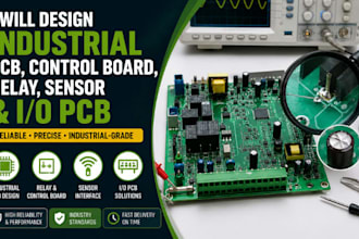 design industrial pcb,control board relay, sensor and io pcb