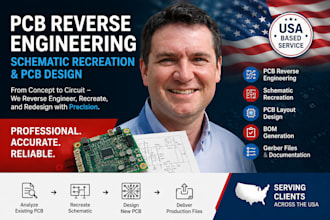 reverse engineer pcb and recreate schematic and design