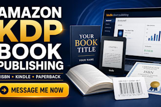 publish your book on amazon KDP with isbn registration