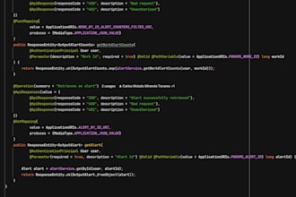 develop a java spring boot rest API