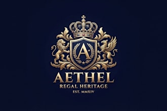 design a luxurious and regal logo for your brand