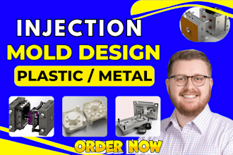 create professional injection mold design for manufacturing and production