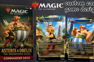 design custom mtg card game, card template, tcg, tarot, oracle, fantasy game art