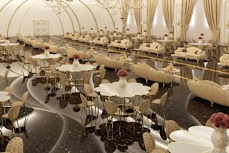 renovate multi use venue for reception, wedding, corporate conferences render