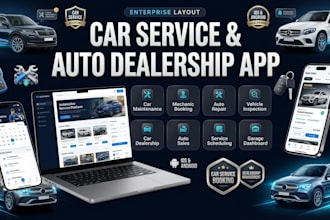 do car maintenance mechanic repair dealership inspection booking auto sales app