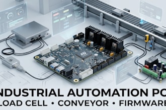 design industrial automation pcb, load cell, conveyor control and firmware