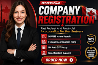 do canada company registration, incorporation, federal or provincial setup