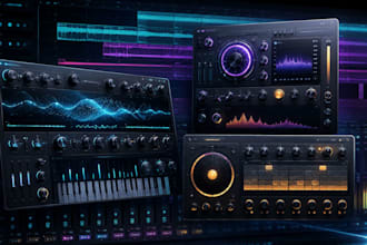 develop and fix vst audio plugins, midi, gui, synths, juce, sound design, fx daw