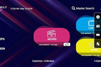 rebrand your iptv app, tivimate,ibo player with admin panel setup