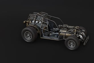 printable3d rc dune hopper,racing car chassis,car frame,offroad buggy car render