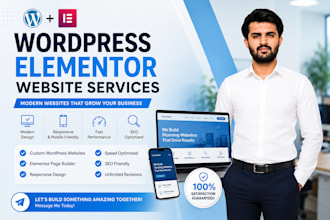 create responsive wordpress website with elementor and acf