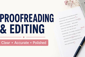 proofread and edit your articles and documents