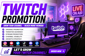 promote your twitch channel and grow your audience organically