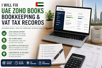 fix uae zoho books bookkeeping and vat tax records