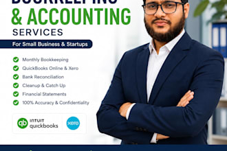 do manage quickbooks online bookkeeping, financial records
