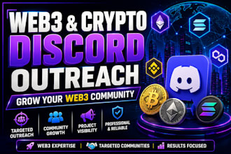 do web3 crypto discord outreach and grow your community