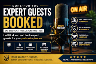 find vet and book expert guests for your podcast episodes