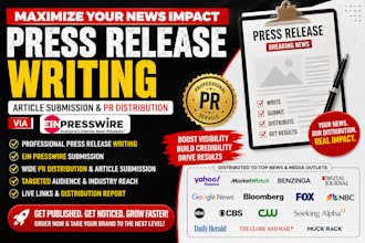 do press release writing article submission pr distribution via ein presswire