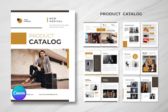 design marketing sales product catalog, lookbook for fashion cloth line startups