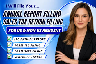 do llc annual report filing, periodic report and US business compliance