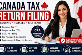 prepare your canada tax return filing and tax document