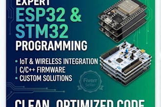 do programming for esp32 stm32 and arduino for embedded iot system