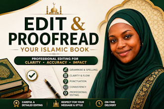 professionally edit and proofread your islamic book