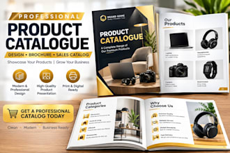 design a professional product catalogue, brochure and sales brochure