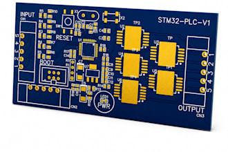 design stm32, industrial iot pcb, with rs485, can, usb c, compact pcb design