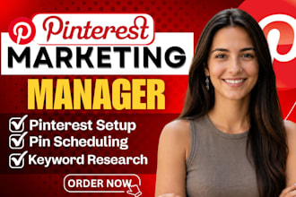 be your pintrest marketing manager and pinterest seo expert