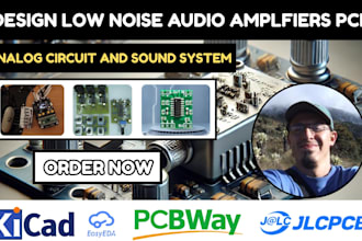 design low noise audio amplifier pcb and analog circuit for quality sound system