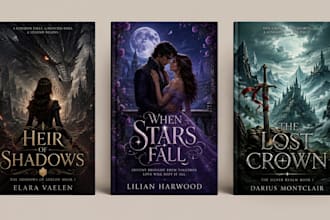 fantasy book cover design romantasy cover fantasy romance cover kindle cover