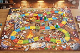 create and design board games, card games, templates and rulebooks
