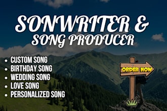 ghostwrite produce custom song love song birthday song wedding personalized song