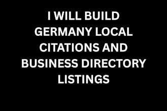 build germany local citations and business directory listings