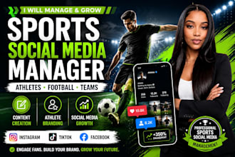 manage sports social media to grow your student athlete or team brand