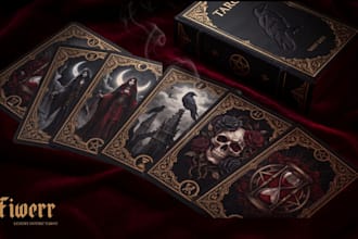 create beautiful tarot card illustrations for your deck
