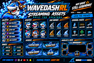 create a custom branded streamer graphics package