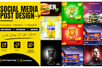 create modern social media post designs for your brand