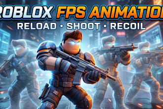 create roblox fps animation reload shooting weapon r6 r15