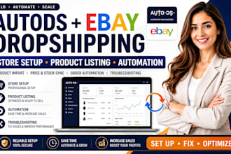 setup fix autods ebay dropshipping store product listing automation