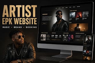 create an artist epk website and professional music media kit