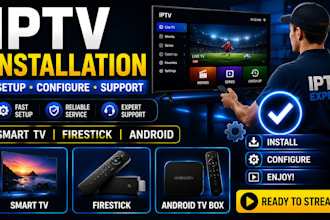install and configure iptv on smart TV, firestick, android and TV box
